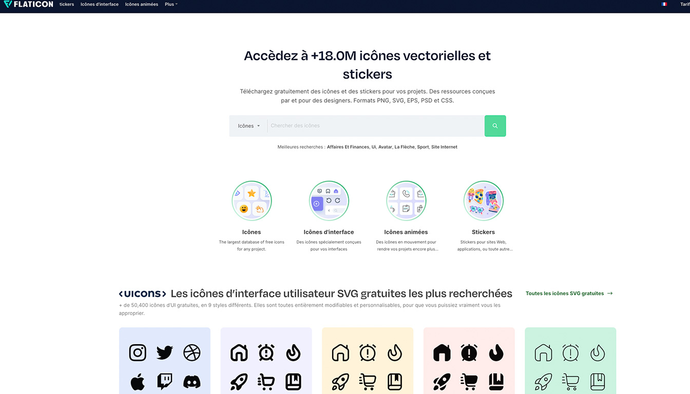Flaticon : trouver et utiliser des icônes libres de droit pour vos projets web