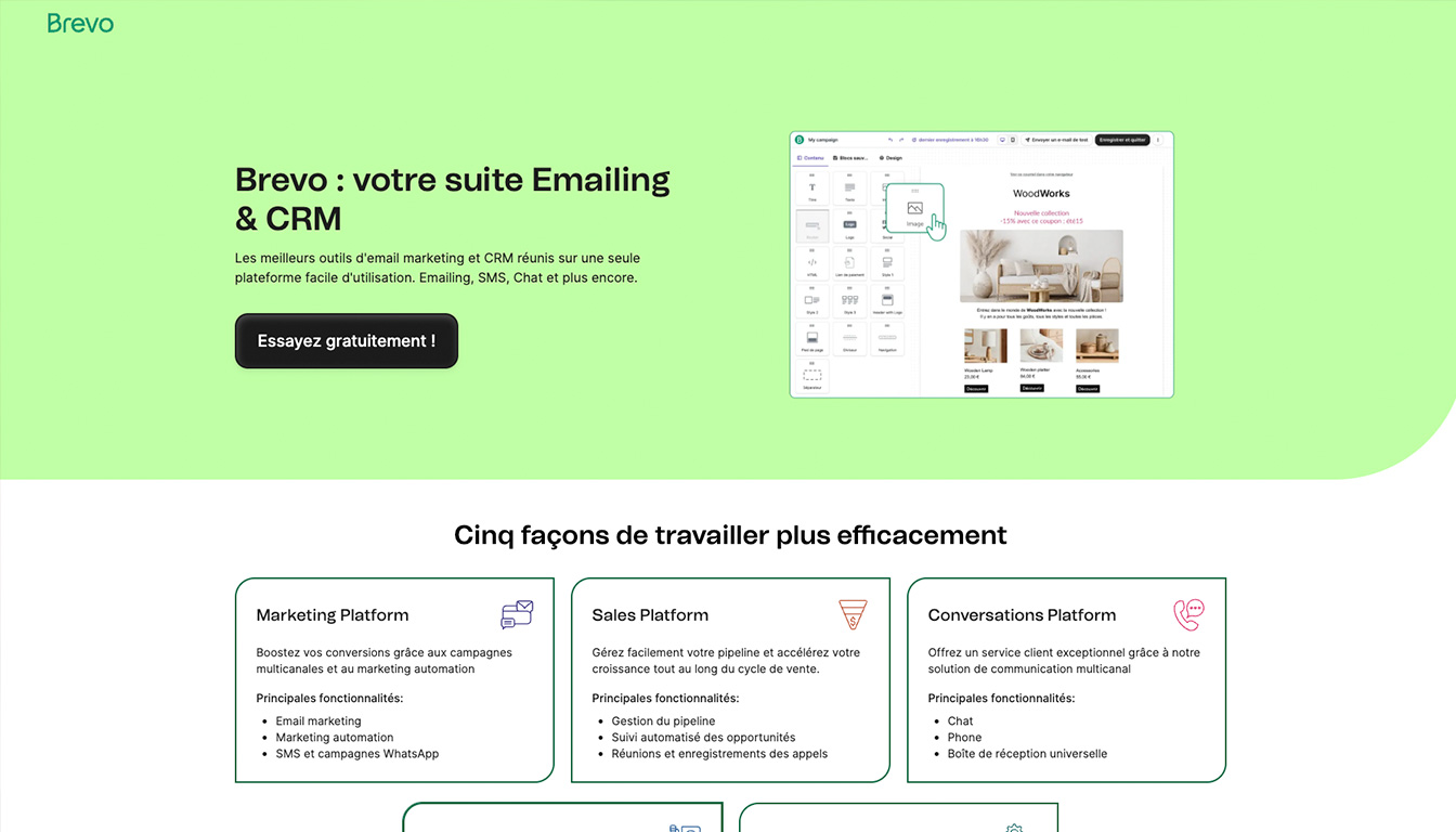 accédez facilement à votre compte brevo (anciennement sendinblue) pour gérer vos campagnes marketing, vos contacts et bien plus encore.